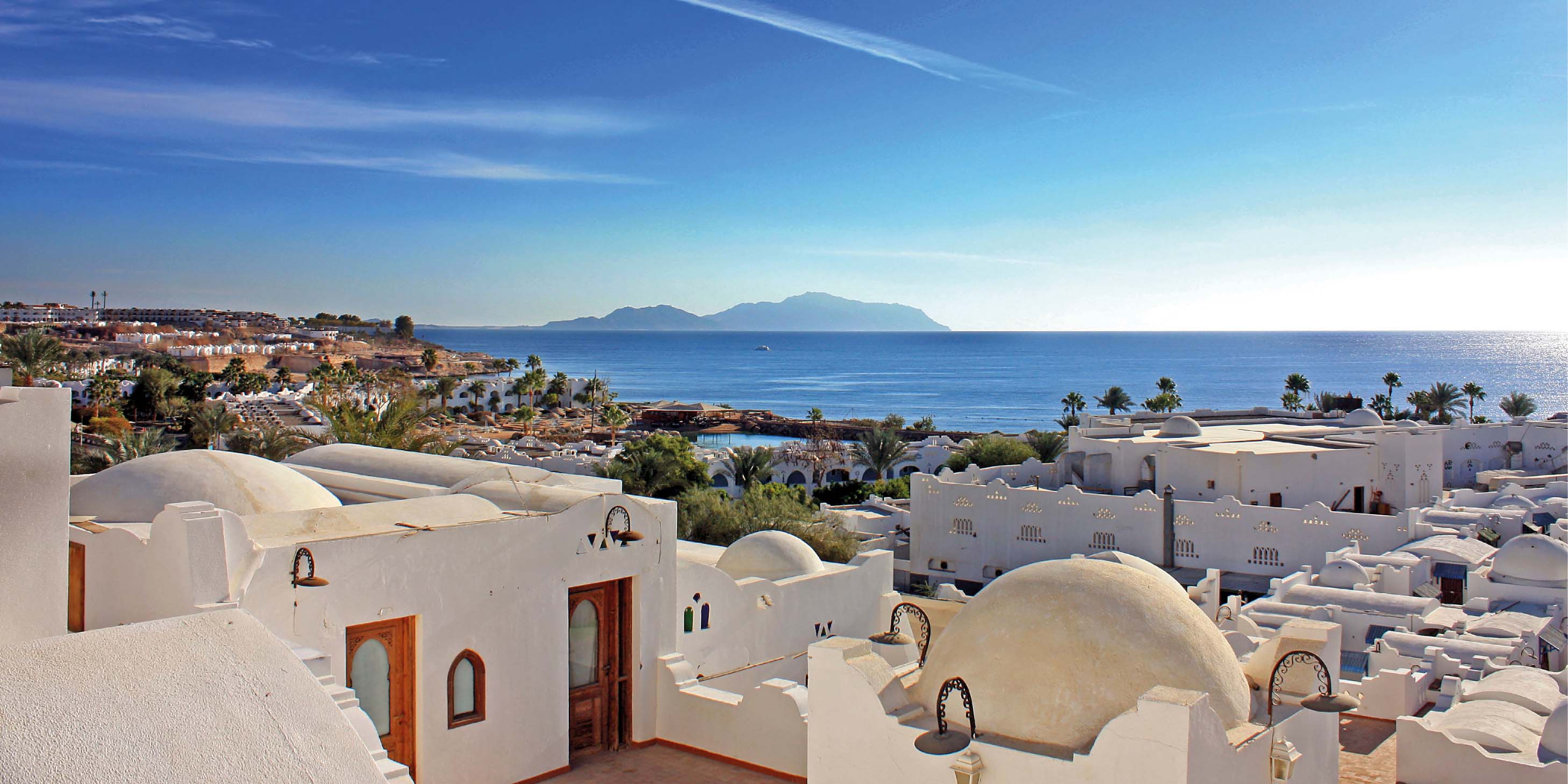 Beautiful panoramic view of the Red sea, Sharm el-Sheikh coastline