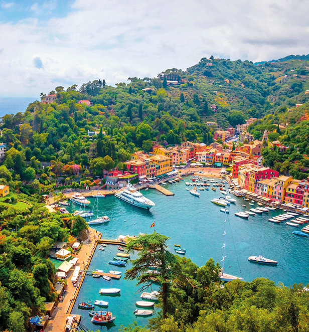 Bay in Portofino, Liguria, Italy