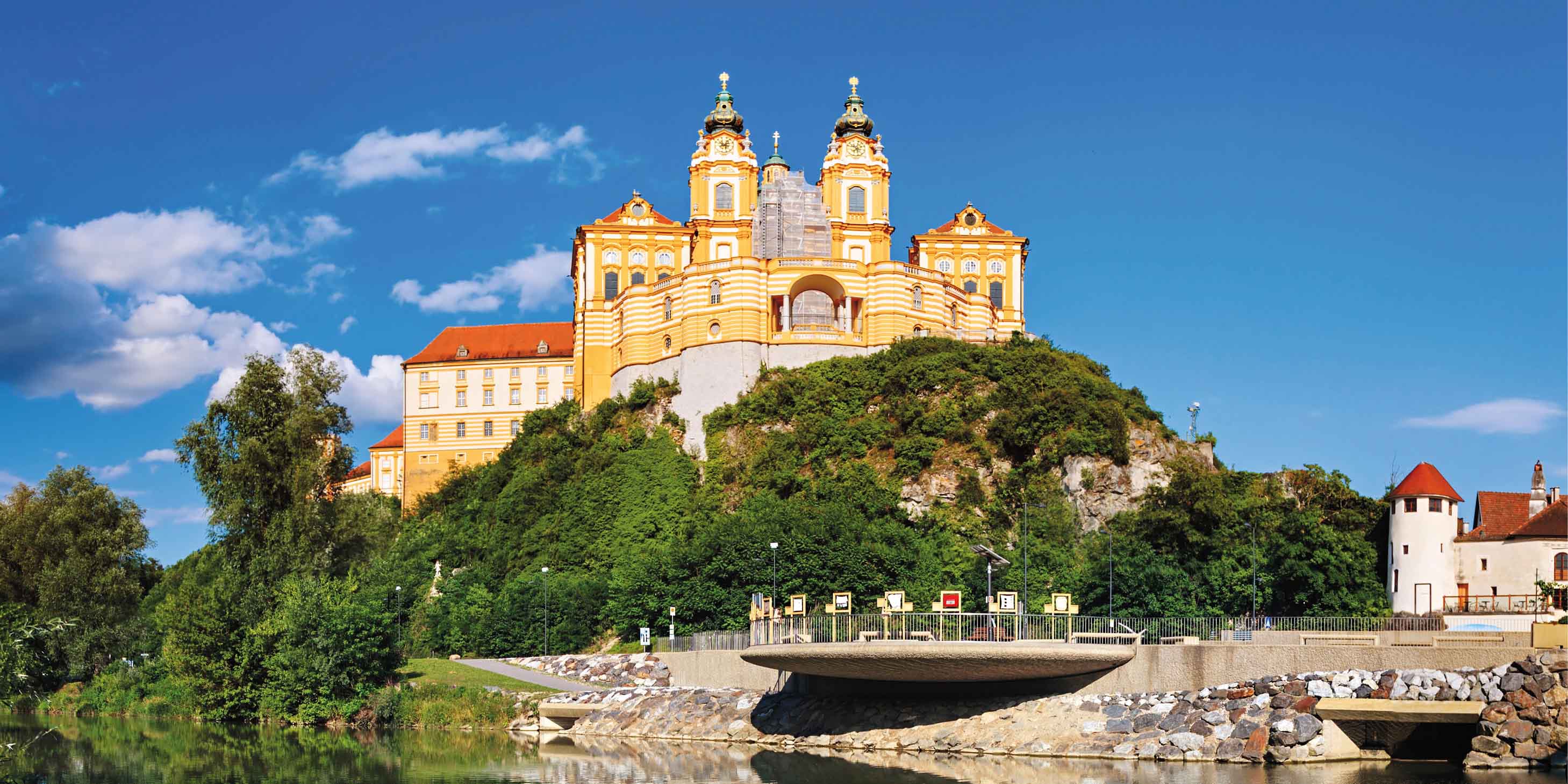 Panorama of Melk Abbey, Austria